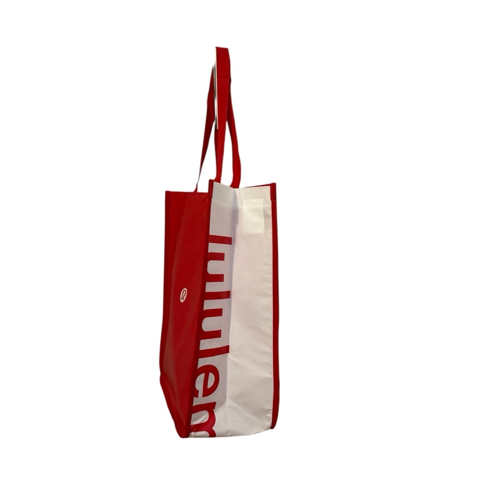 Lululemon Athletica Red and White Reusable Bag
